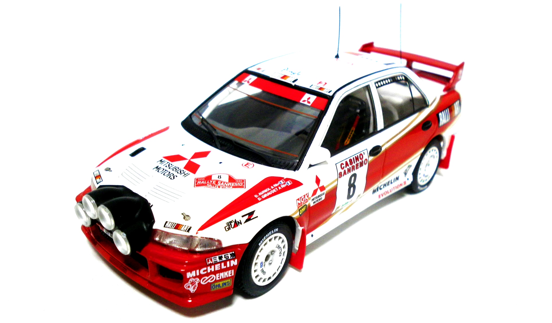 hpi racing 1/43 Mitsubishi LANCER EvolutionⅢWRC1996 Sanremo #8
