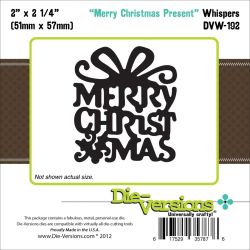 261204 Die-Versions Whispers Die (Merry Christmas Present) 1300