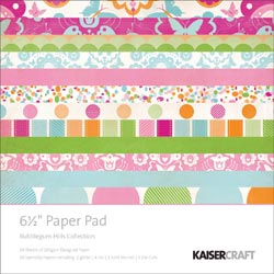 471386 [Kaisercraft] Bubblegum Hills Paper Pad 65インチ 40ページ 900円