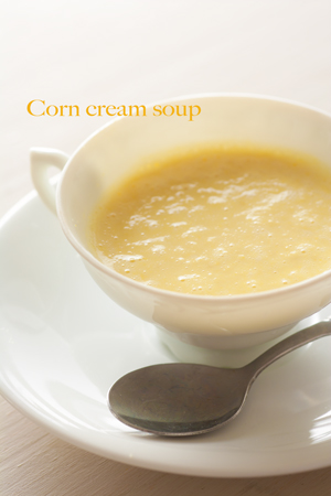 Corn cream soup1