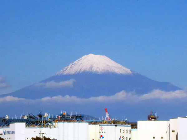 富士山初冠雪20141016