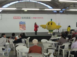 ステージでは東北各県の伝統芸能や観光に関する宣伝などが行われた。